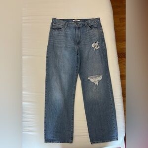 Levi's Women's Blue Distressed Jeans
